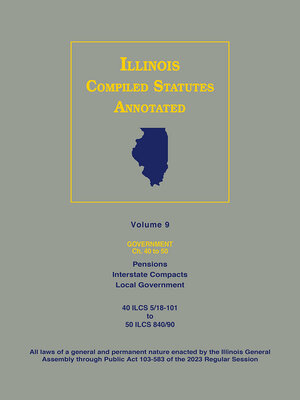 cover image of Illinois Compiled Statutes Annotated